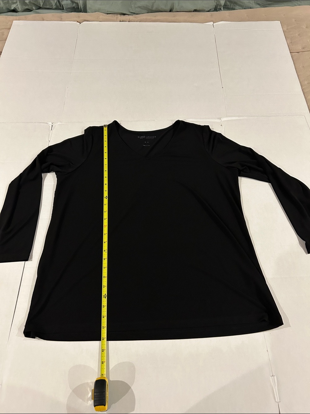 Susan Graver Essentials size XL black tunic